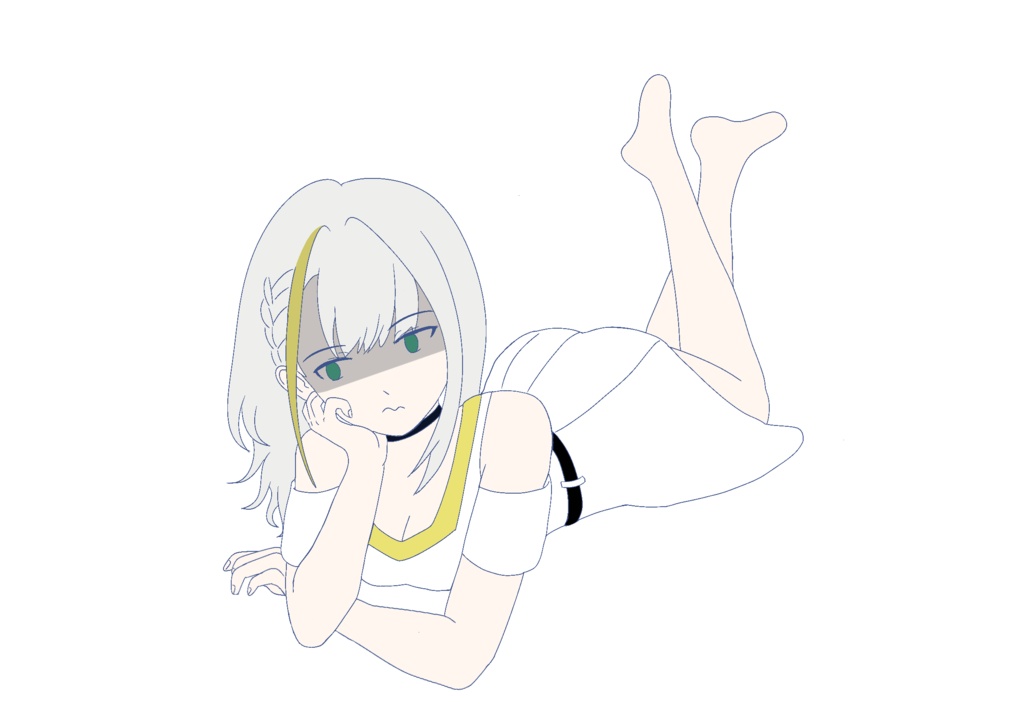 ふてくされ寝そべり 紡乃世詞音 立ち絵 ver1.3