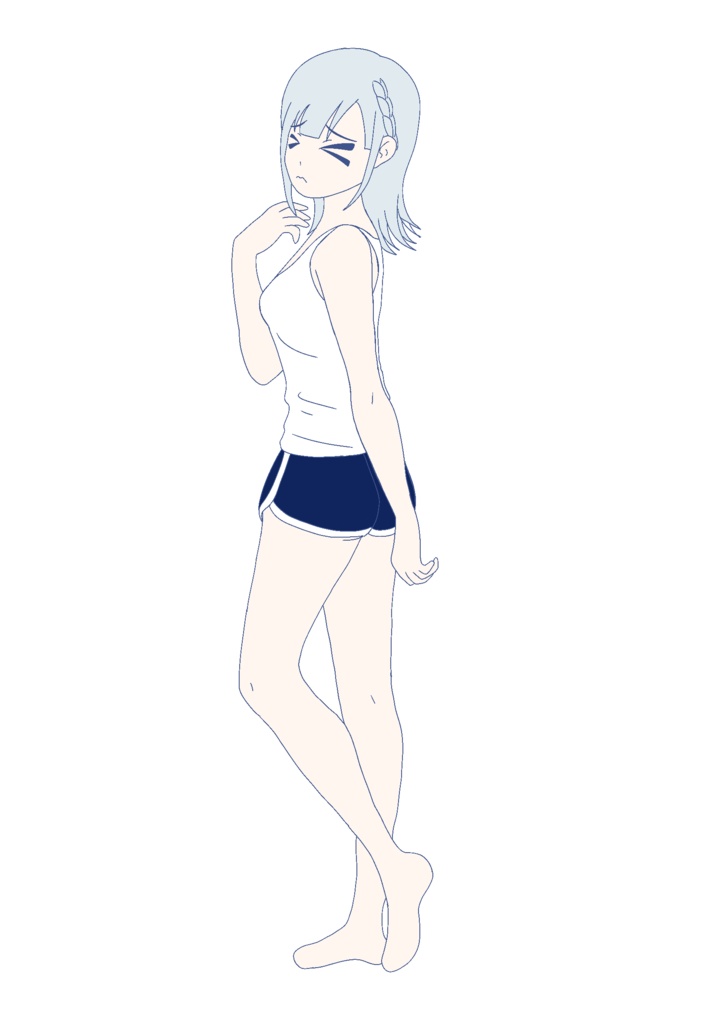 おすましアウトドア 彩澄りりせ立ち絵ver1.0