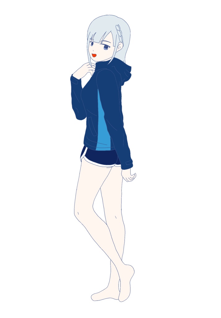 おすましアウトドア 彩澄りりせ立ち絵ver1.0