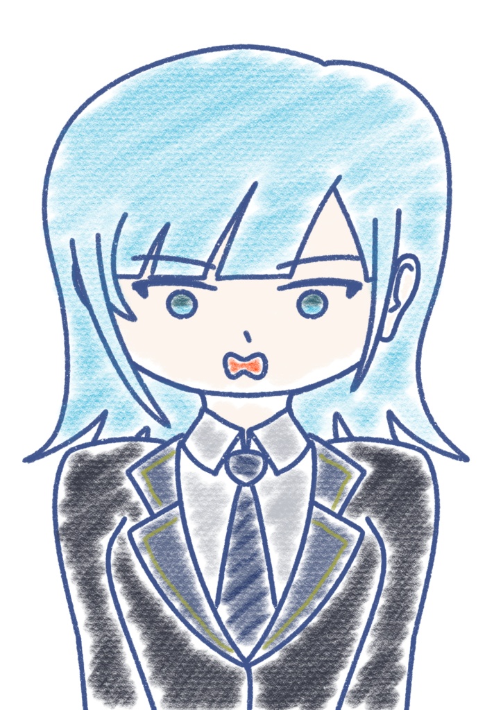 彩澄りりせ クレヨン上半身立ち絵ver1.0