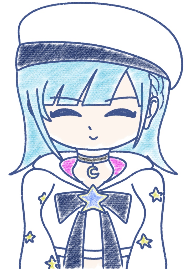 彩澄りりせ クレヨン上半身立ち絵ver1.3