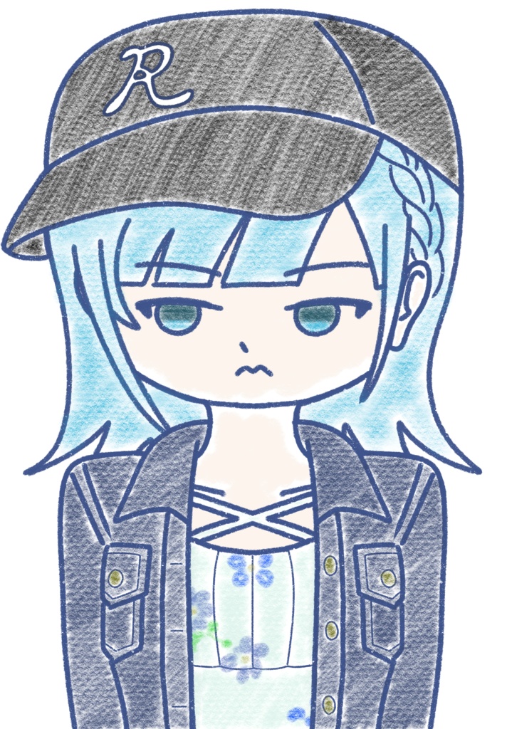 彩澄りりせ クレヨン上半身立ち絵ver1.3
