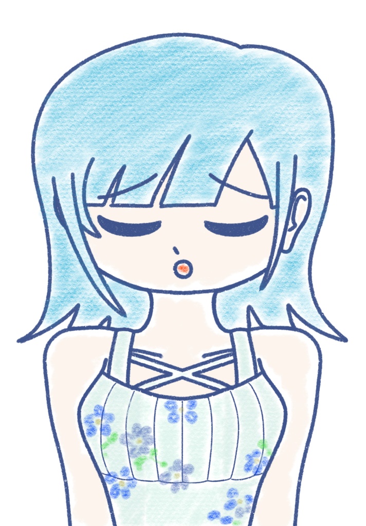 彩澄りりせ クレヨン上半身立ち絵ver1.3