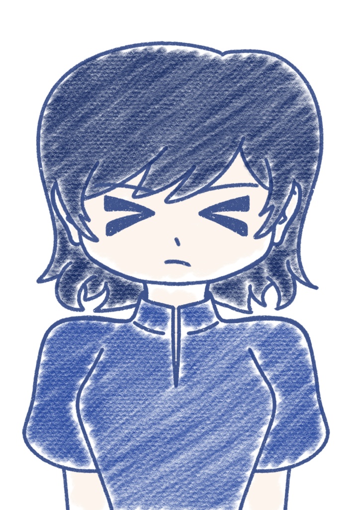 すずきつづみ クレヨン上半身立ち絵ver1.0