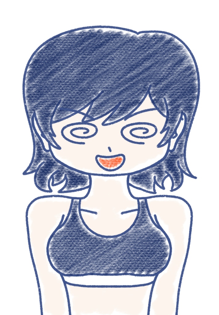 すずきつづみ クレヨン上半身立ち絵ver1.0