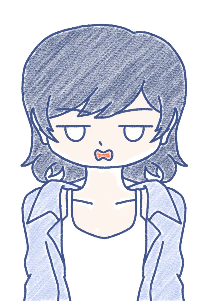 すずきつづみ クレヨン上半身立ち絵ver2.0