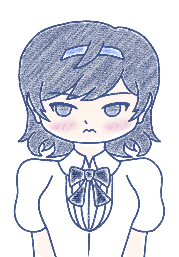 すずきつづみ クレヨン上半身立ち絵ver2.0