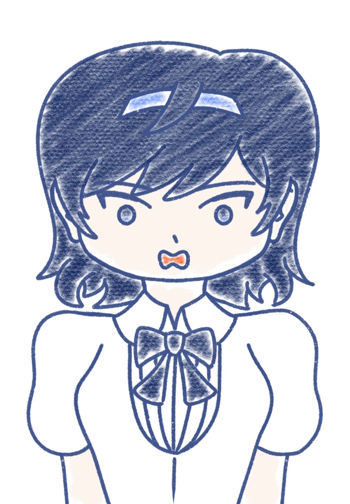 すずきつづみ クレヨン上半身立ち絵ver1.0