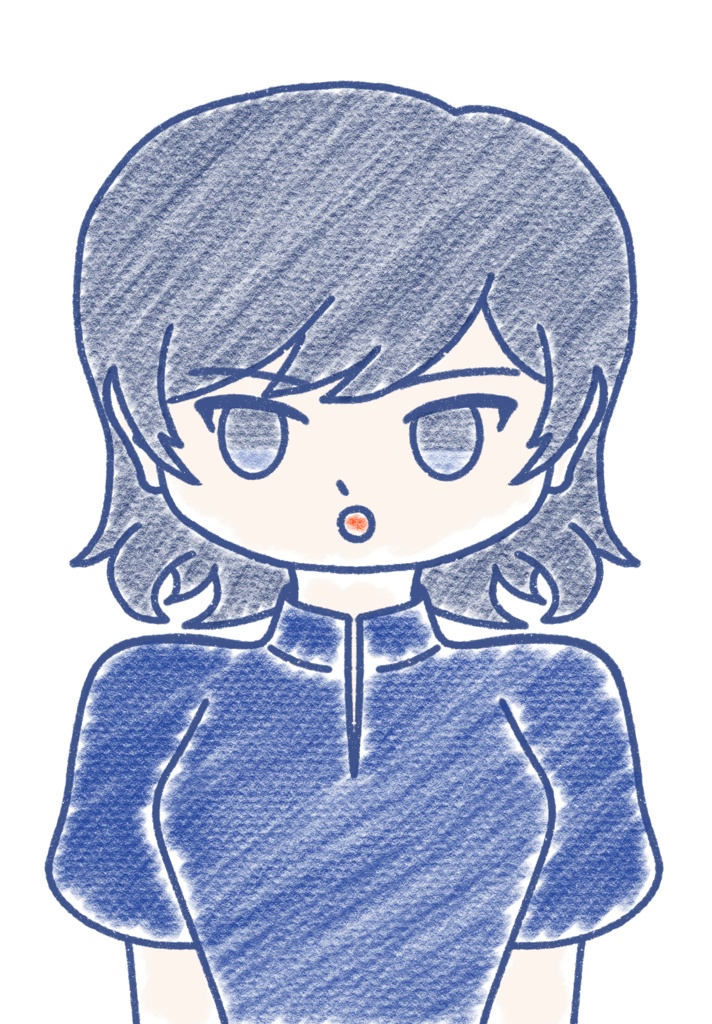 すずきつづみ クレヨン上半身立ち絵ver2.0