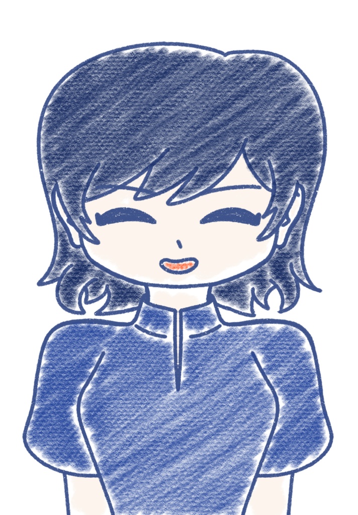 すずきつづみ クレヨン上半身立ち絵ver1.0