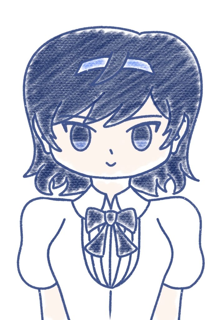 すずきつづみ クレヨン上半身立ち絵ver1.0