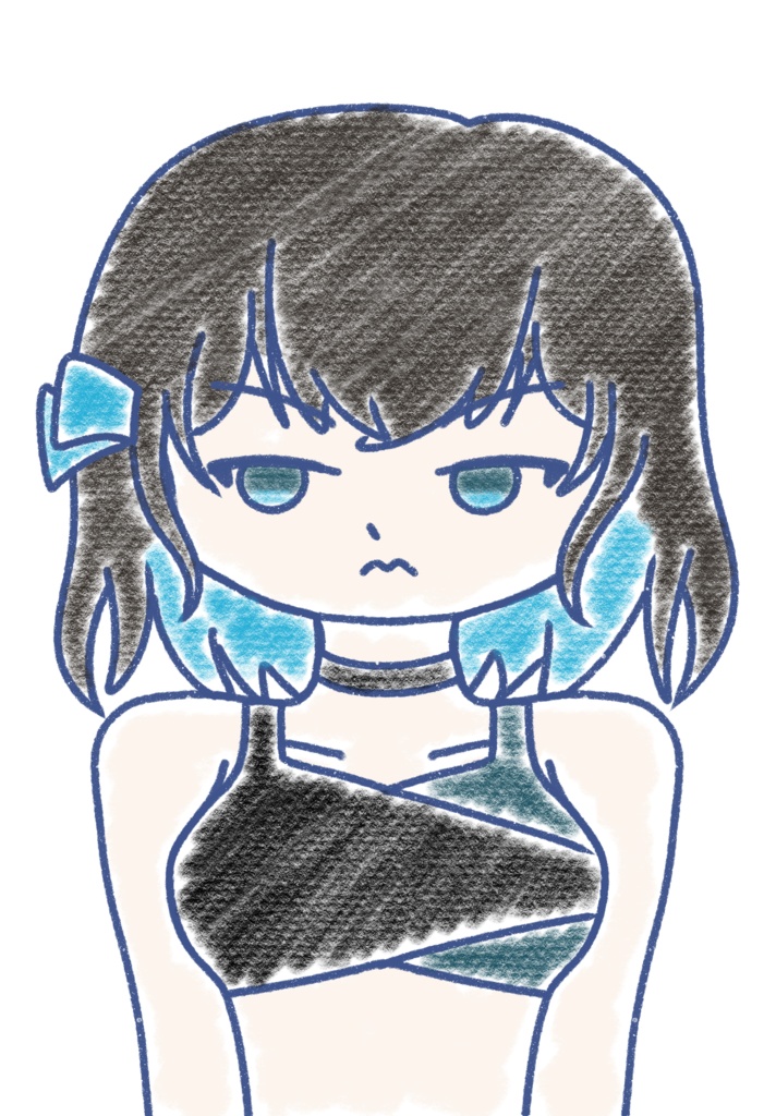 宮舞モカ クレヨン上半身立ち絵ver1.0