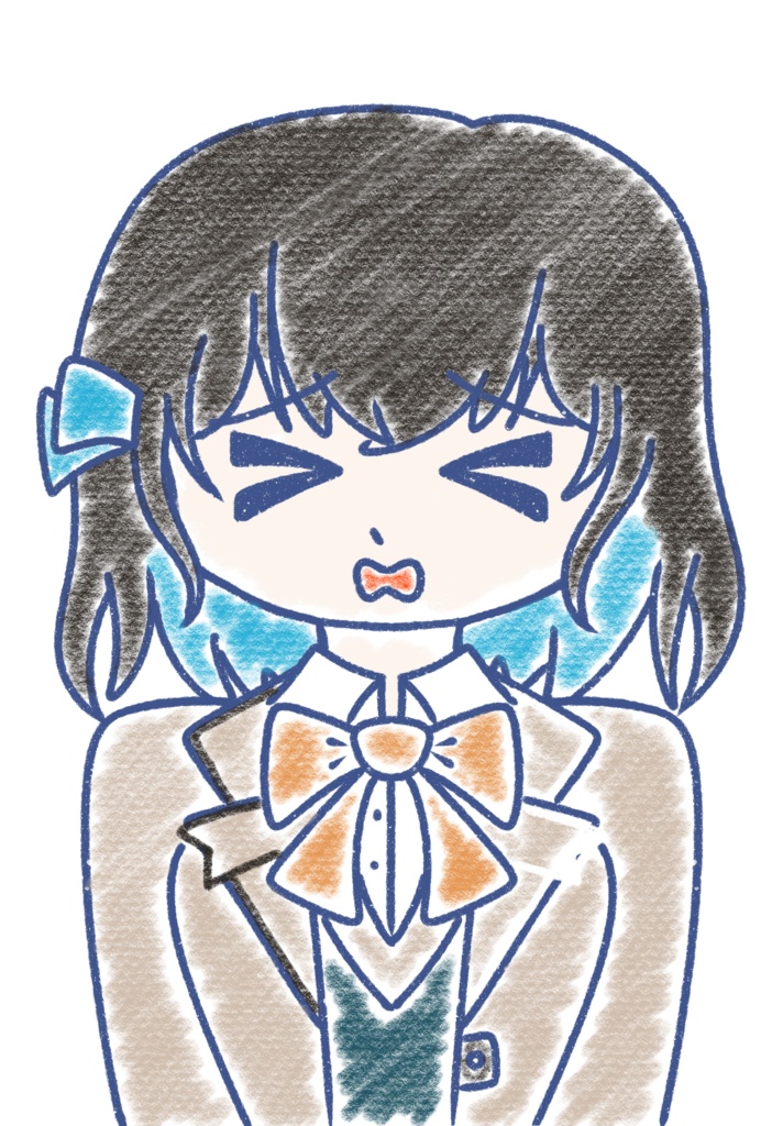 宮舞モカ クレヨン上半身立ち絵ver1.0
