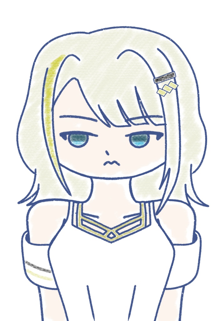 紡乃世詞音 クレヨン上半身立ち絵ver1.3