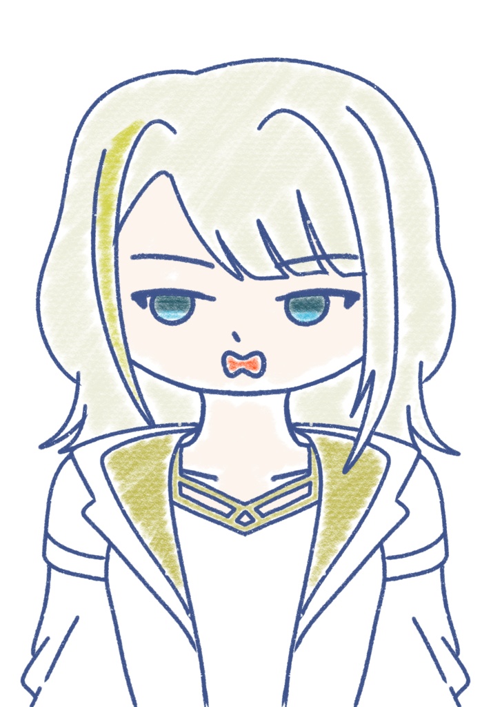 紡乃世詞音 クレヨン上半身立ち絵ver1.0