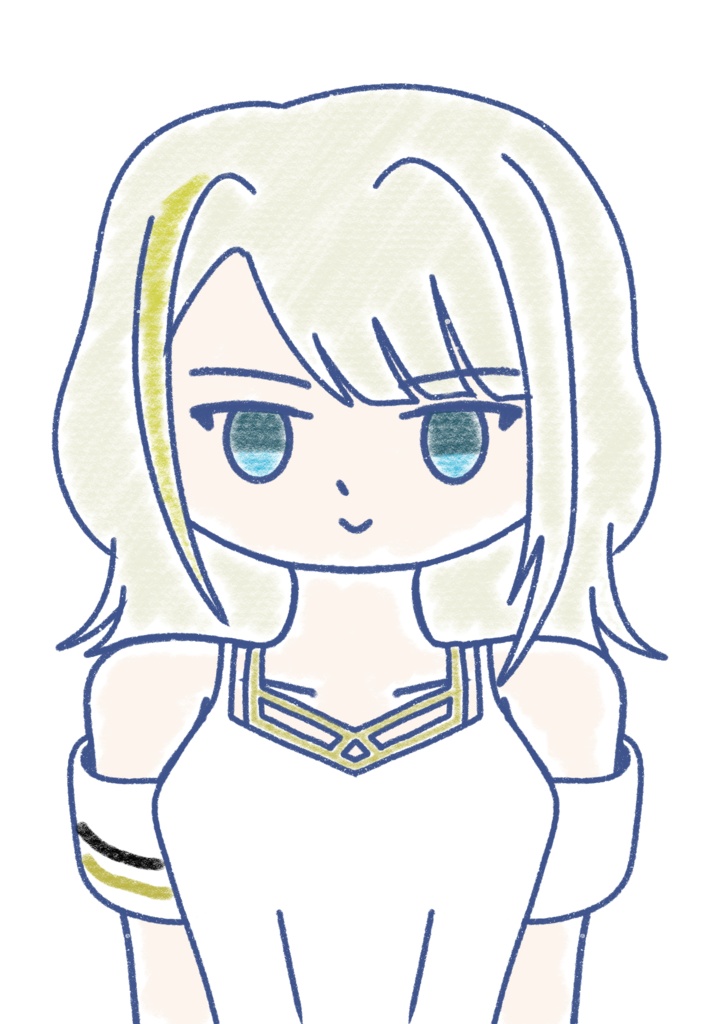 紡乃世詞音 クレヨン上半身立ち絵ver1.0