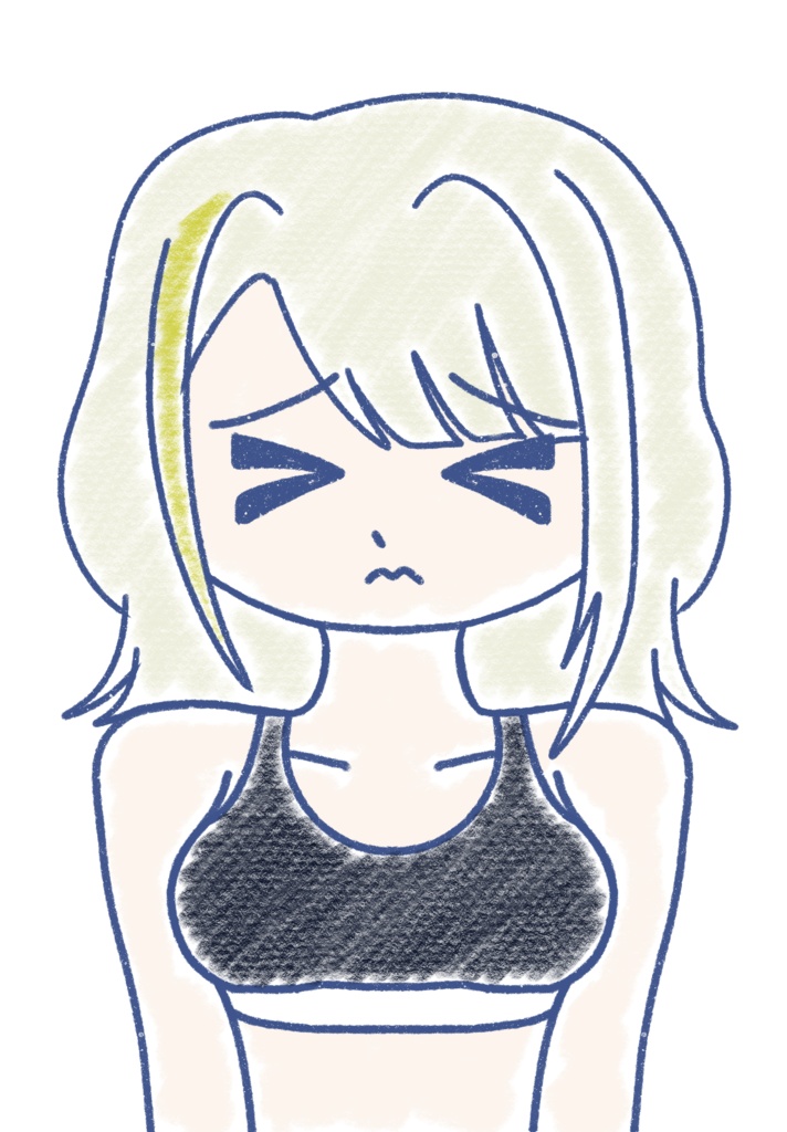 紡乃世詞音 クレヨン上半身立ち絵ver1.0