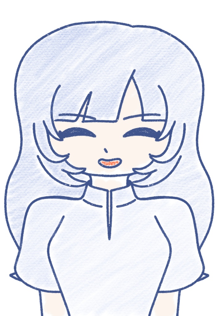 雪さんことWhiteCUL クレヨン上半身立ち絵ver1.0
