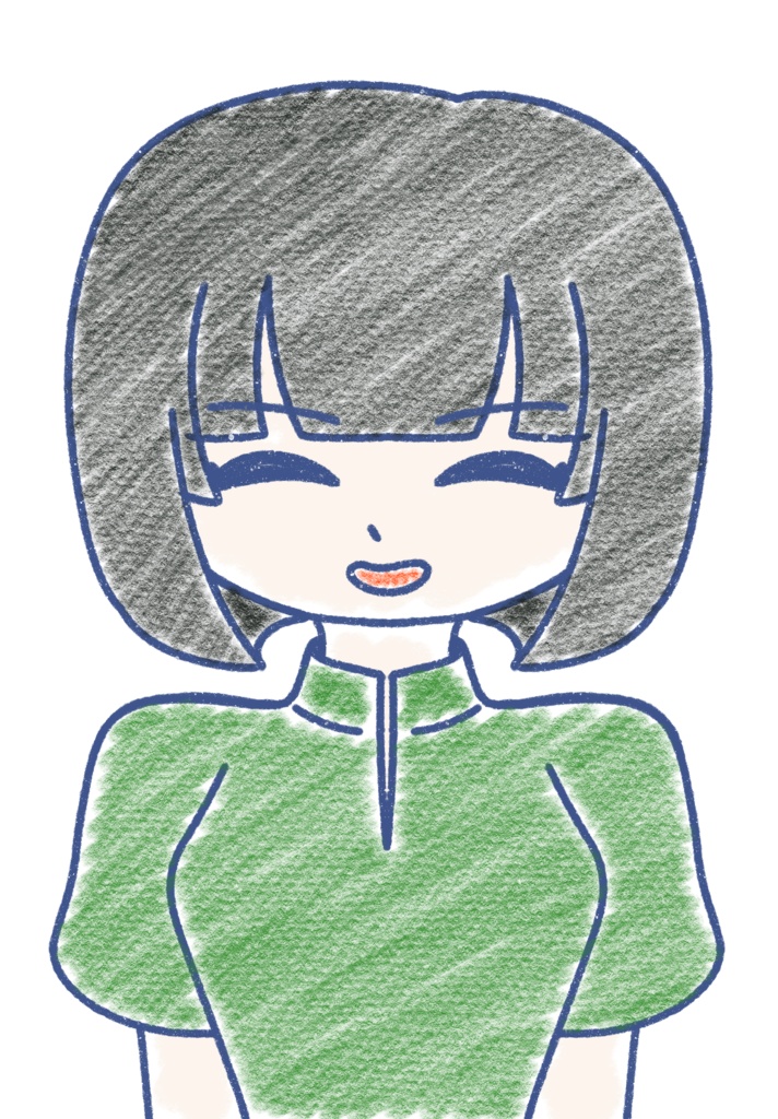 京町セイカ クレヨン上半身立ち絵ver1.0