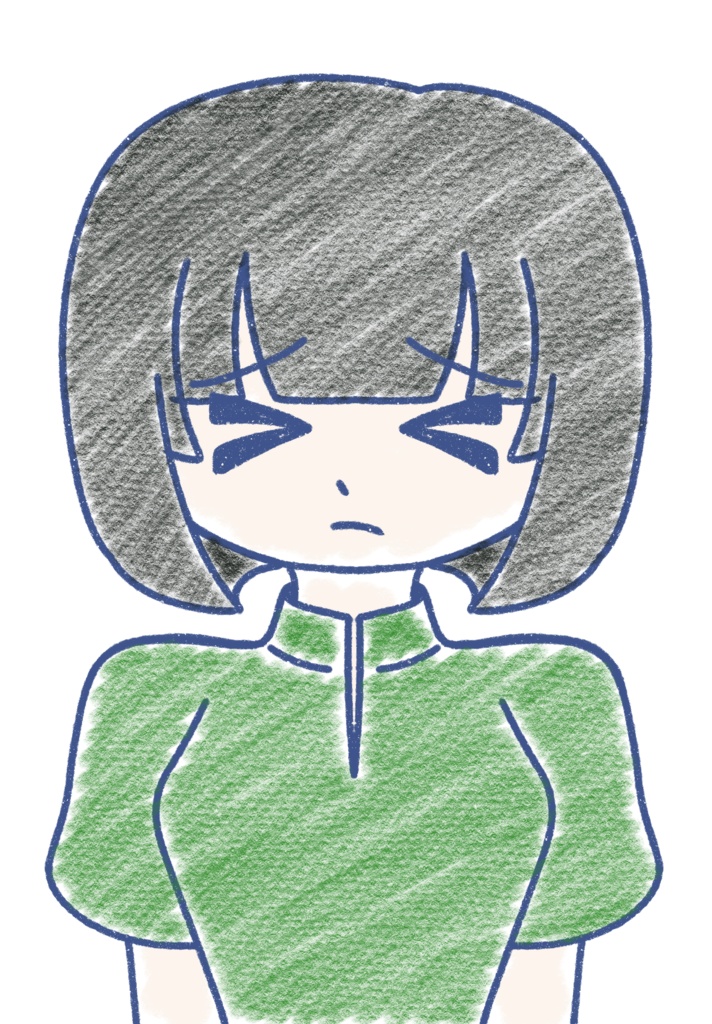 京町セイカ クレヨン上半身立ち絵ver1.0