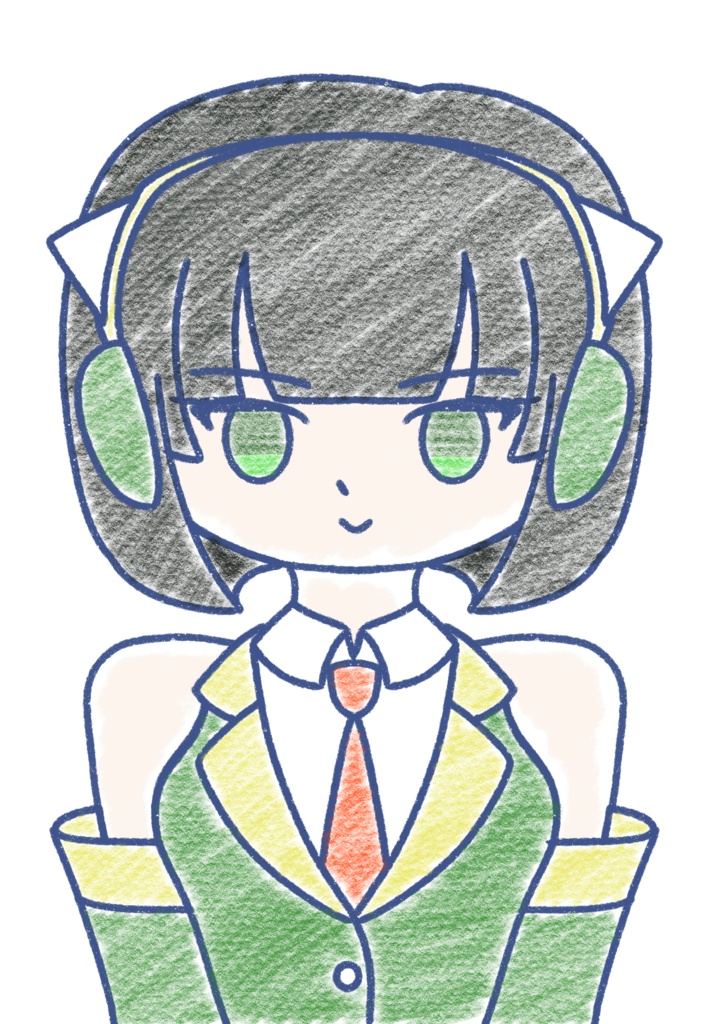 京町セイカ クレヨン上半身立ち絵ver1.0