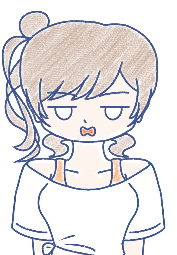 さとうささら クレヨン上半身立ち絵ver2.0