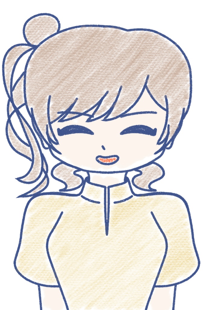 さとうささら クレヨン上半身立ち絵ver1.0
