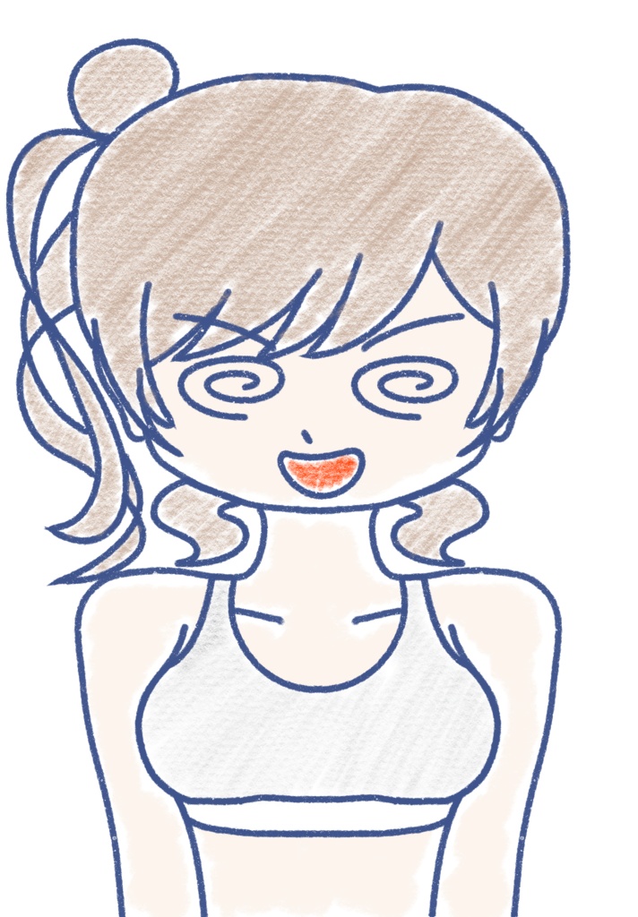 さとうささら クレヨン上半身立ち絵ver1.0