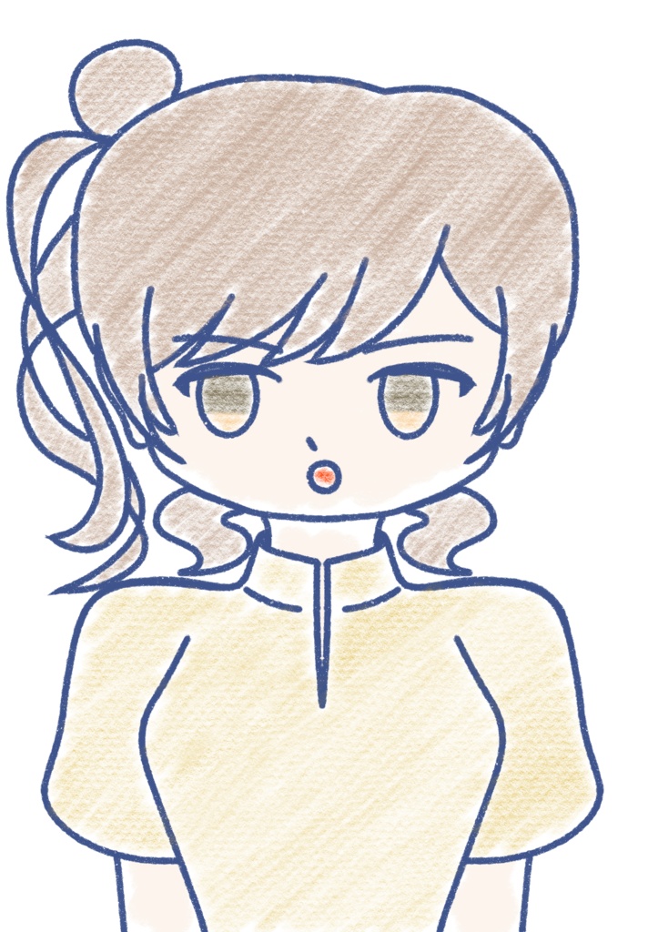 さとうささら クレヨン上半身立ち絵ver2.0