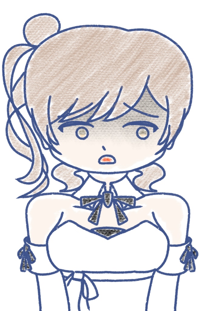 さとうささら クレヨン上半身立ち絵ver2.0