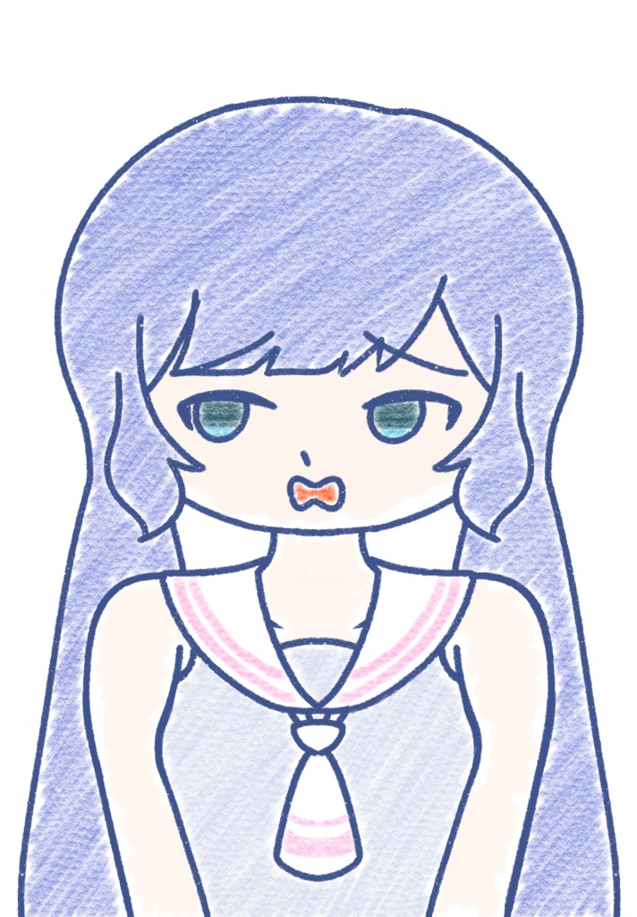 音街ウナ クレヨン上半身立ち絵ver1.0