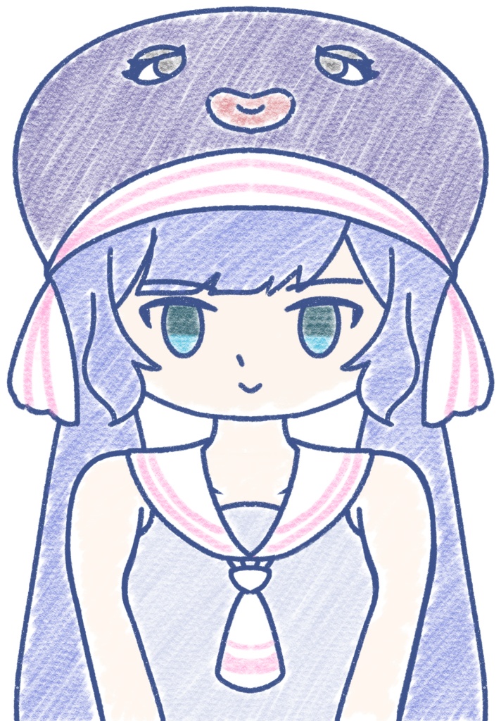 音街ウナ クレヨン上半身立ち絵ver1.0