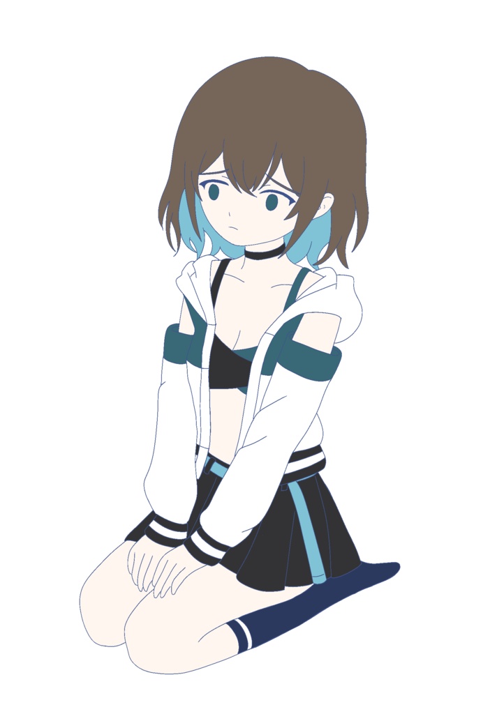 宮舞モカ お座り立ち絵ver2.0