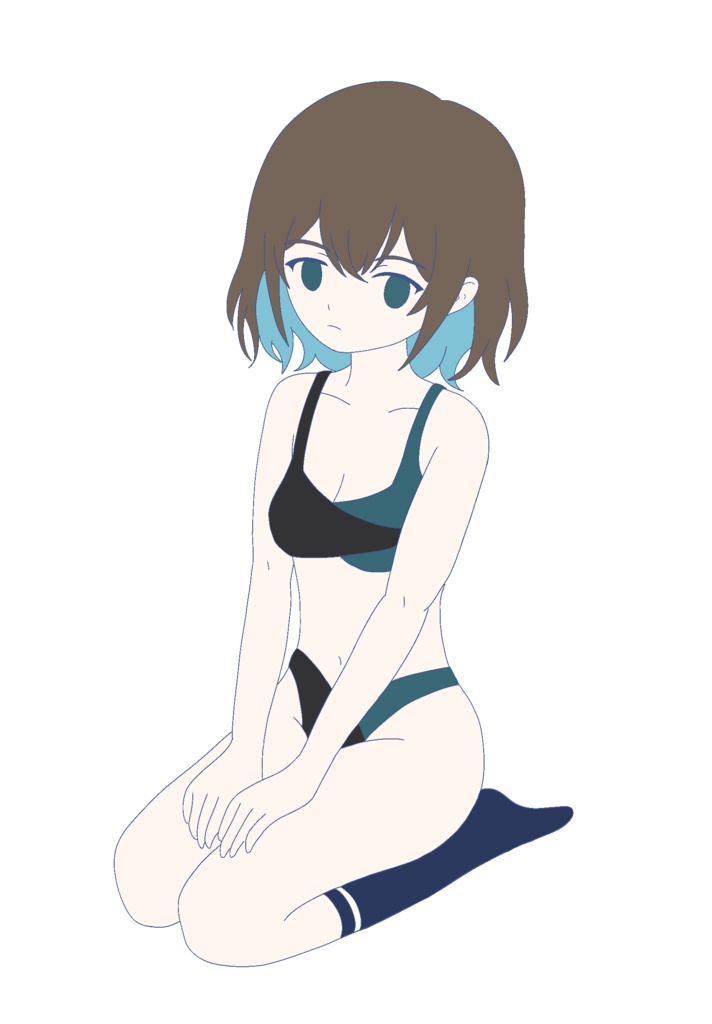 宮舞モカ お座り立ち絵ver2.0