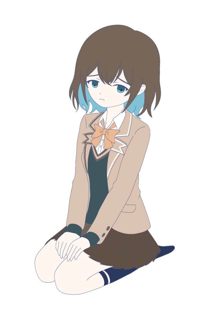 宮舞モカ お座り立ち絵ver2.0