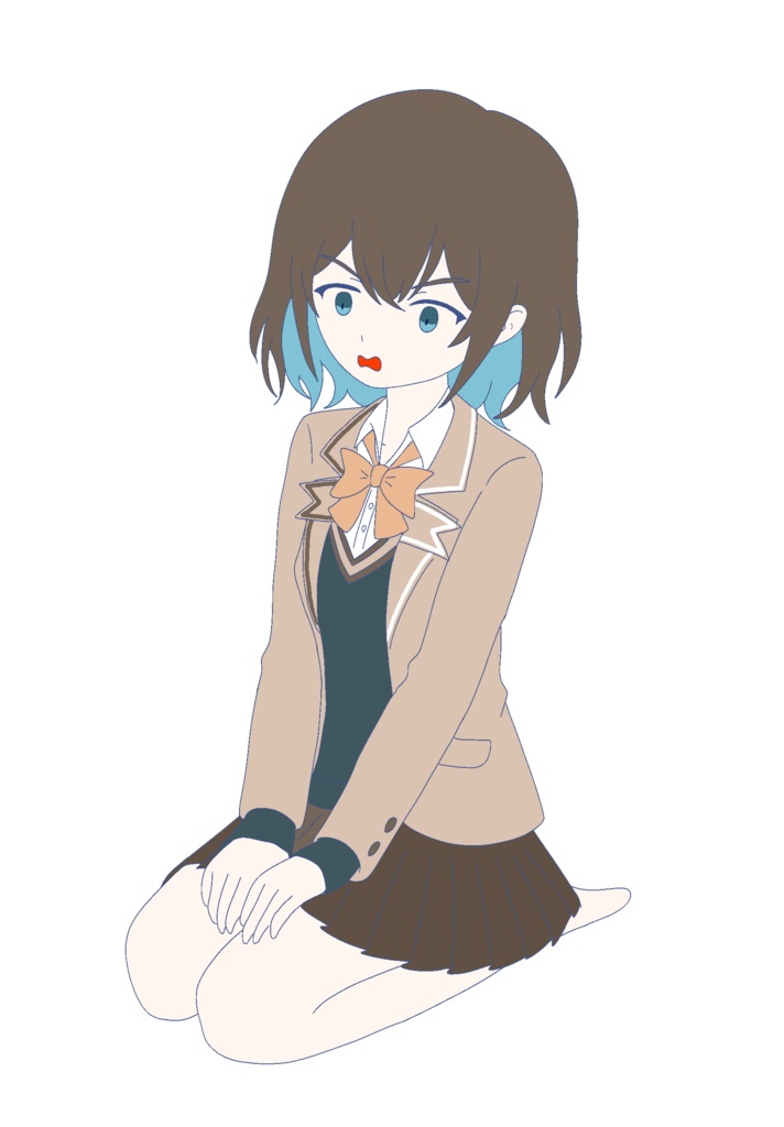 宮舞モカ お座り立ち絵ver2.0