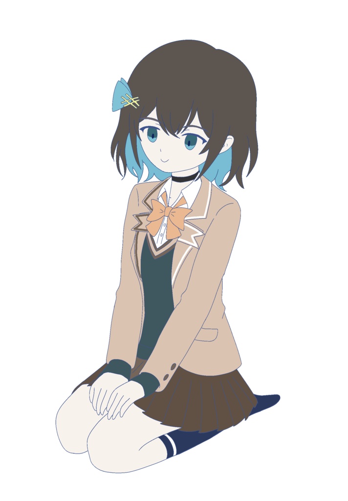 宮舞モカ お座り立ち絵ver2.1