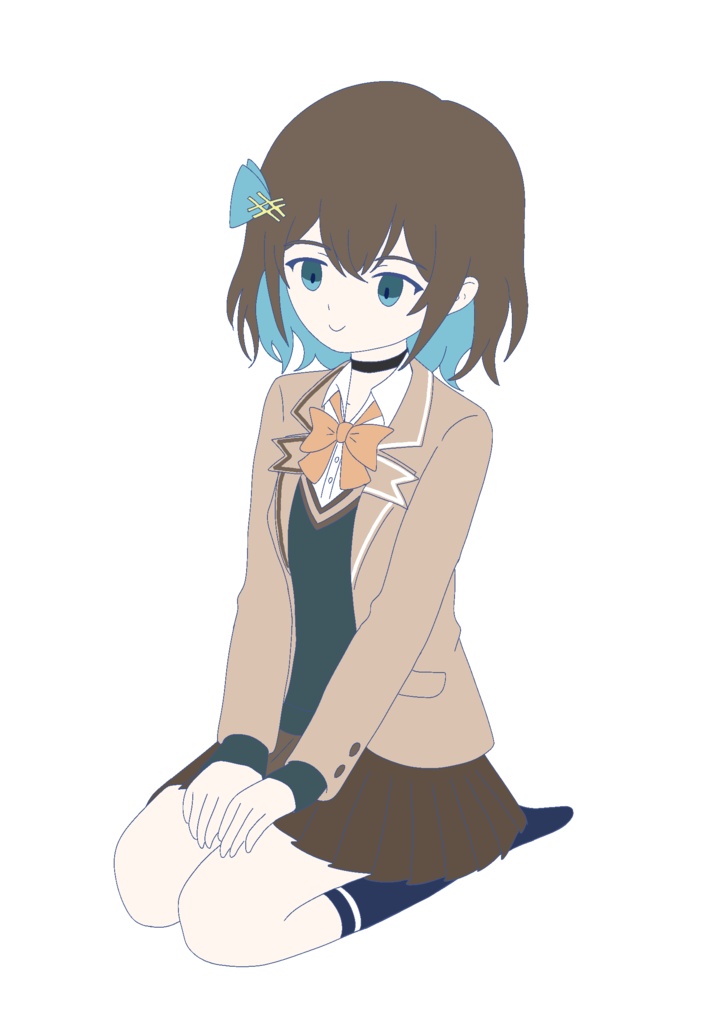 宮舞モカ お座り立ち絵ver2.0