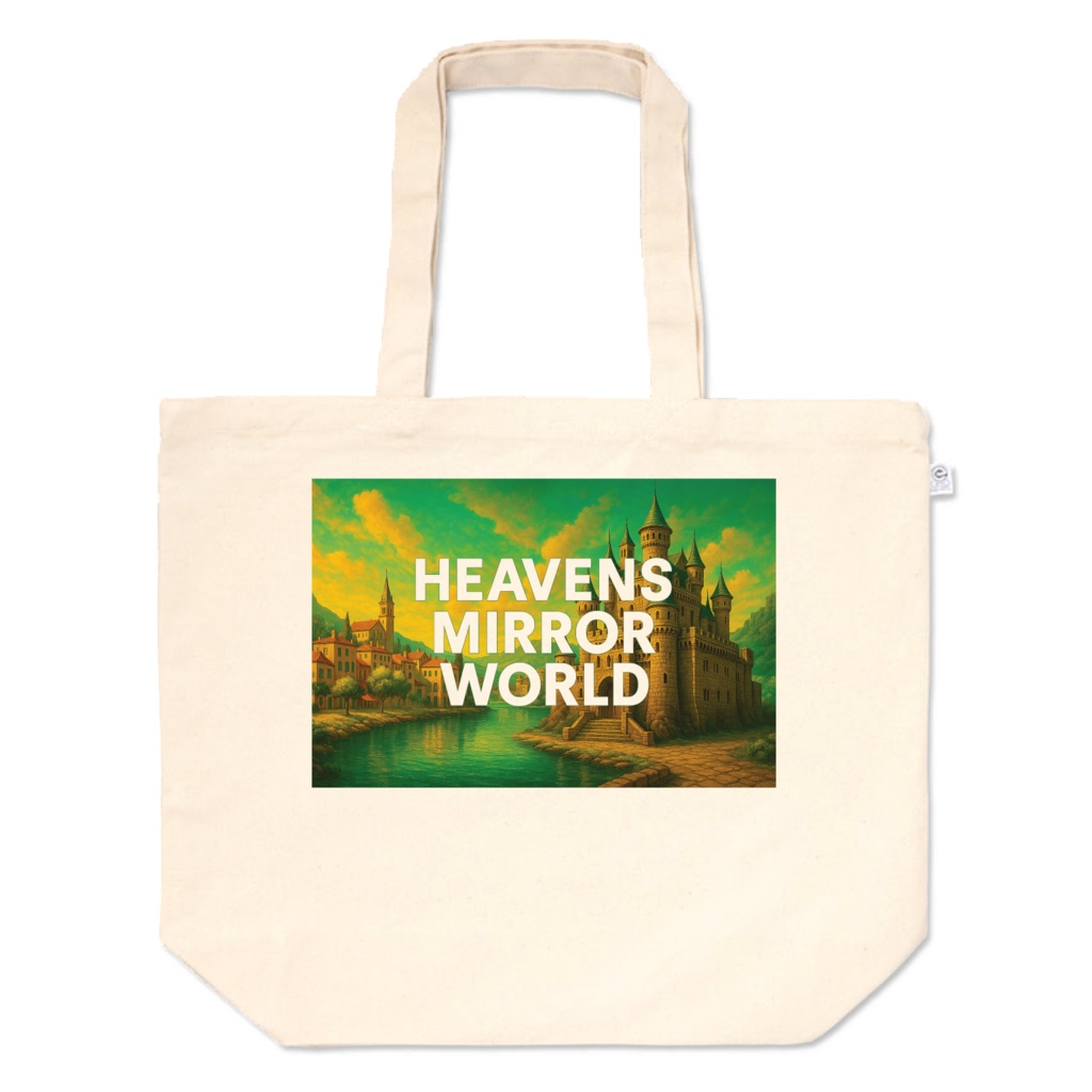トートバッグL(片面プリント面積中 HEAVENS MIRROR WORLD)