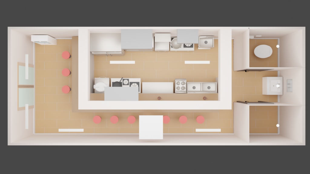 【3D】ラーメン屋