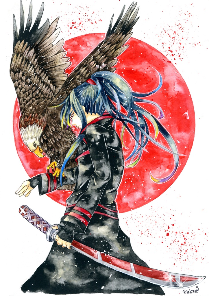 アナログ水彩イラスト原画 神田ユウ R Colors Booth