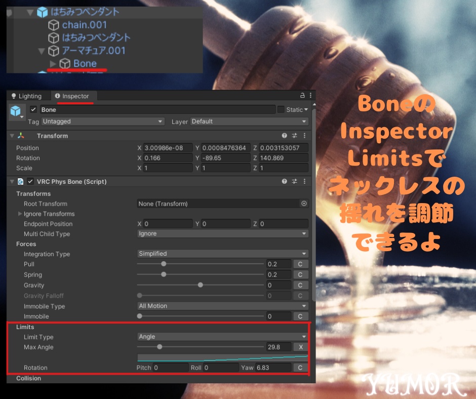 はちみつネックレス+ピアス