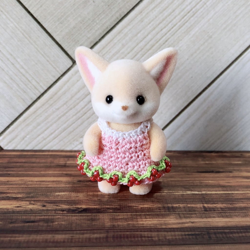 シルバニアファミリー ゆめかわなモコモコ着ぐるみ ハンドメイド ぬい