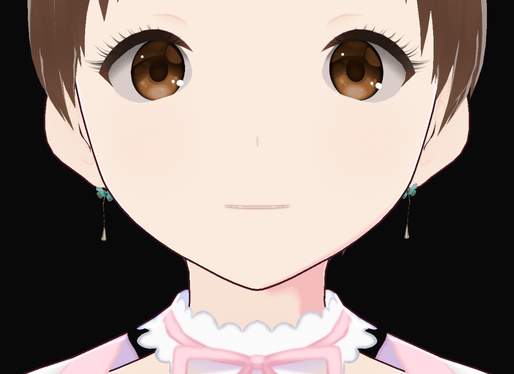 蒼緑色の蝶のピアス