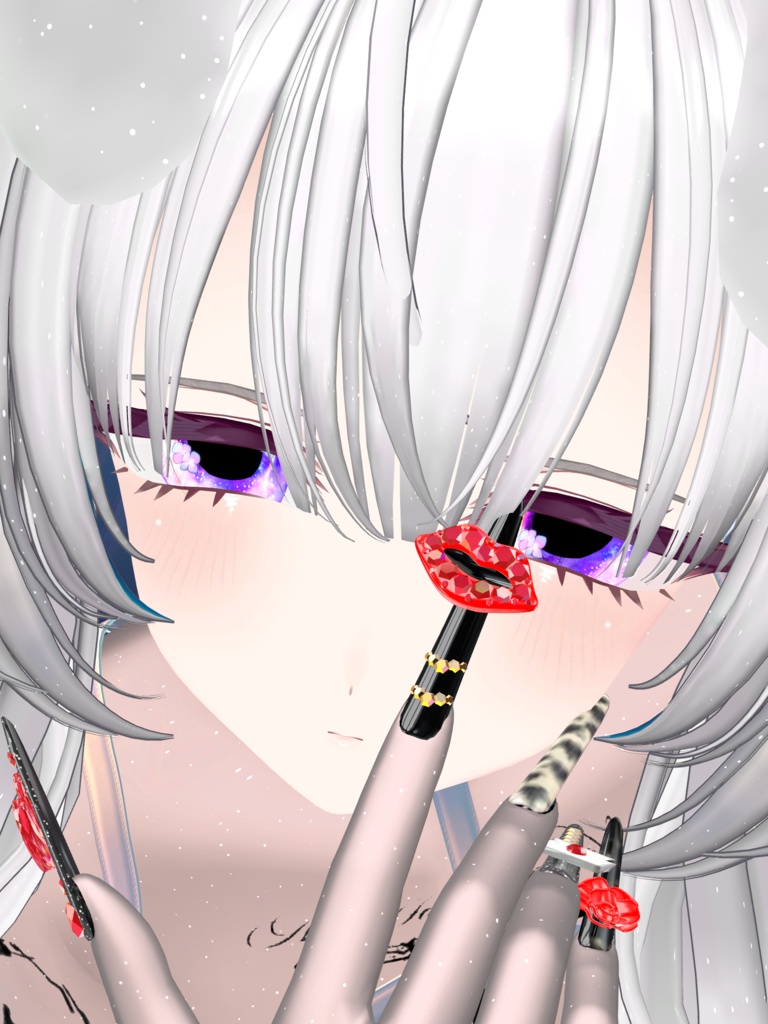 紫陽花のアイテクスチャ【10人対応】- Eye Texture