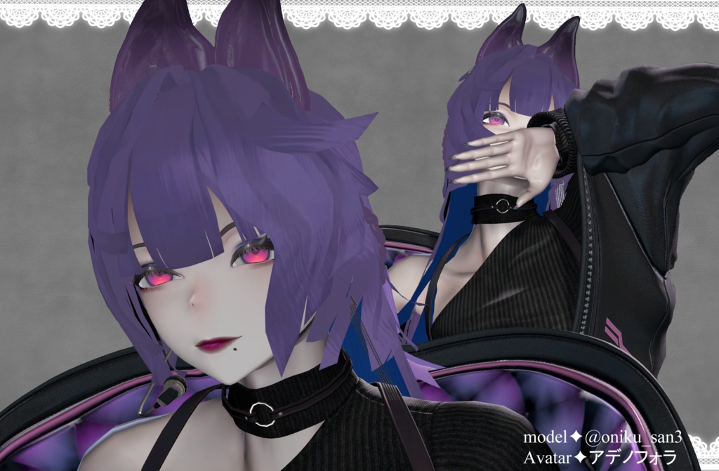 【11Avatar対応】🦇コウモリヘア🦇【18%off ハロウィンセール中🦇】