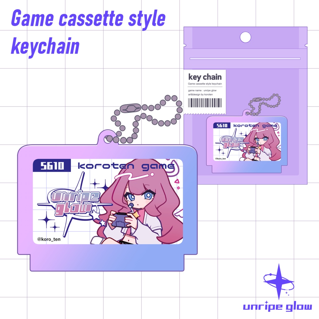 ゲームカセット風アクキー