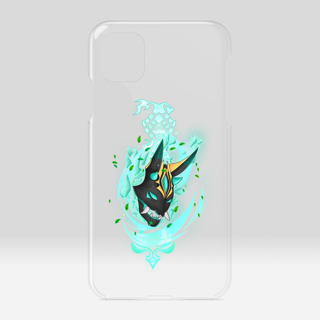 魈 原神 クリアiphoneケース Xiao Genshin Impact Clear Iphone Case Kirukyra Booth