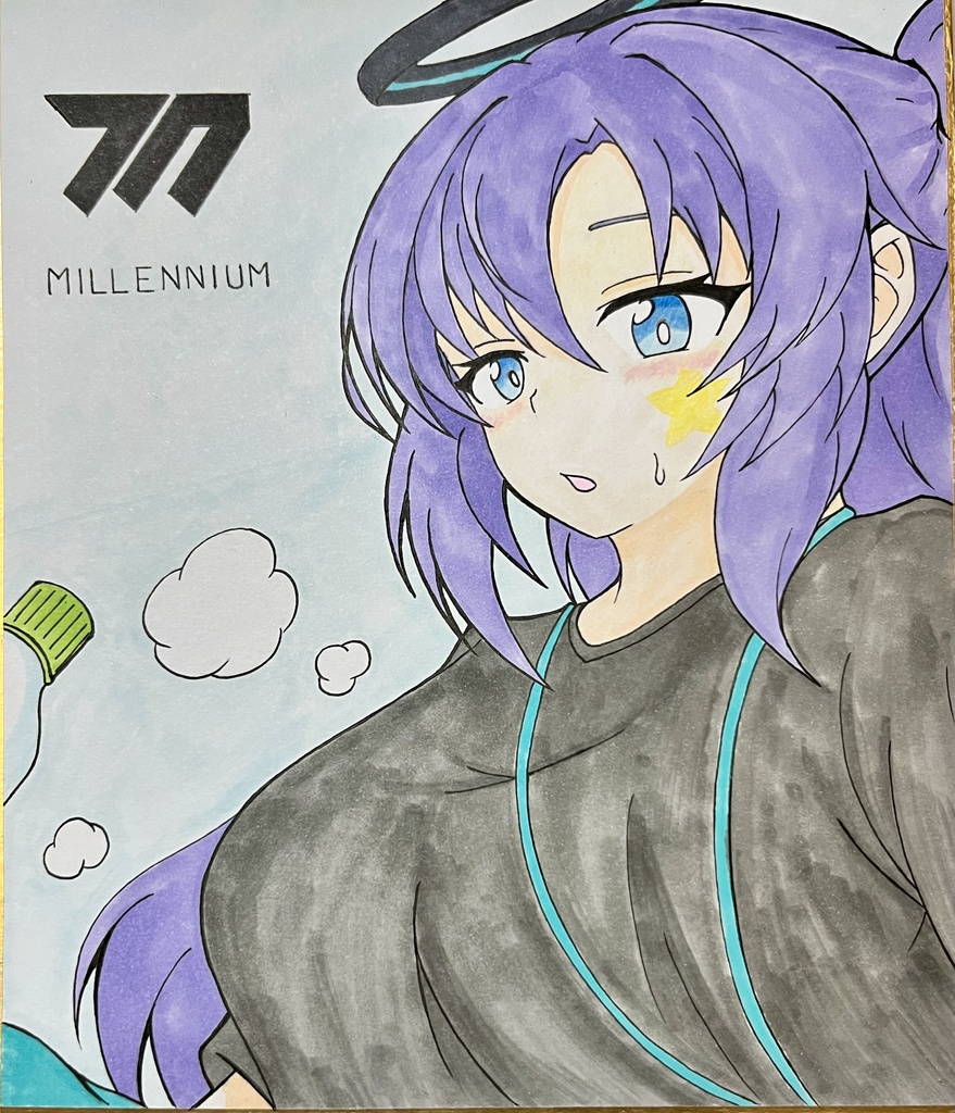 早瀬ユウカ（ブルーアーカイブ）色紙