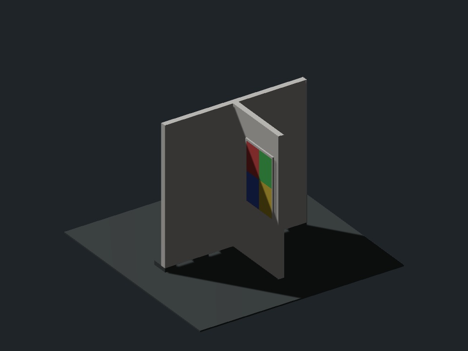 【無料】展示壁キット32部品+5配置|BLEND・FBX・Unity / ポセルーン